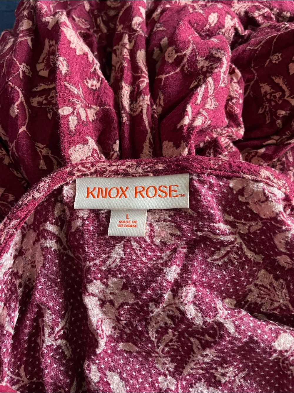 Knox Rose Plum Floral Print Wrap Dress - Picture 1 of 5